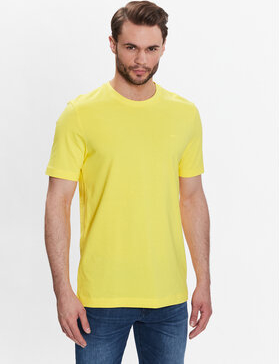Żółty t-shirt Hugo Boss