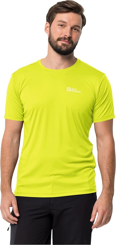 Żółty t-shirt Jack Wolfskin