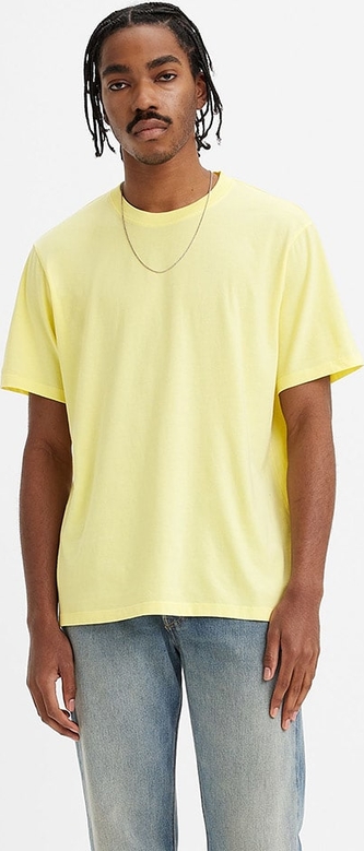 Żółty t-shirt Levis w stylu casual