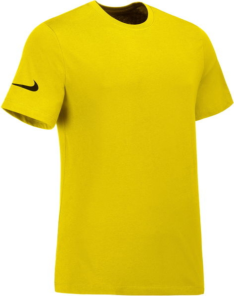 Żółty t-shirt Nike z krótkim rękawem