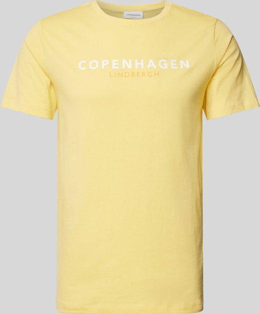 Żółty t-shirt Peek&Cloppenburg w młodzieżowym stylu