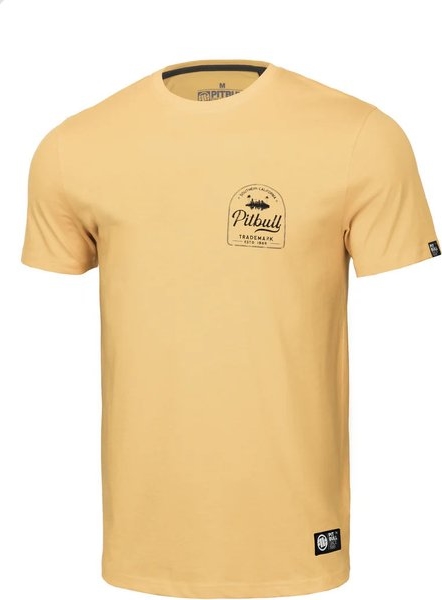 Żółty t-shirt Pitbull West Coast w młodzieżowym stylu