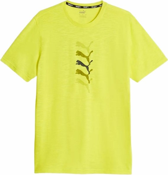 Żółty t-shirt Puma w sportowym stylu