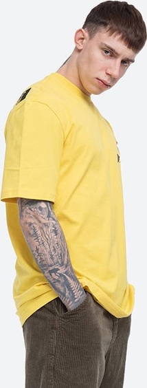 Żółty t-shirt Puma z bawełny w sportowym stylu