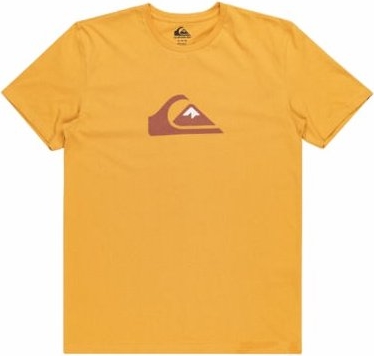 Żółty t-shirt Quiksilver w stylu casual
