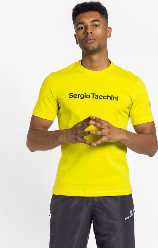 Żółty t-shirt Sergio Tacchini w młodzieżowym stylu