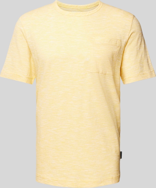 Żółty t-shirt Tom Tailor w stylu casual z krótkim rękawem