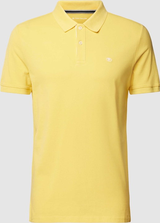 Żółty t-shirt Tom Tailor z bawełny w stylu casual