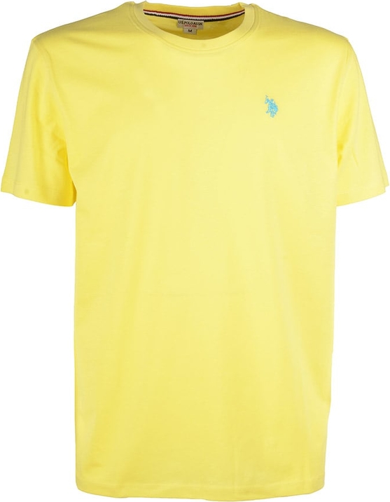 Żółty t-shirt U.S. Polo w stylu casual