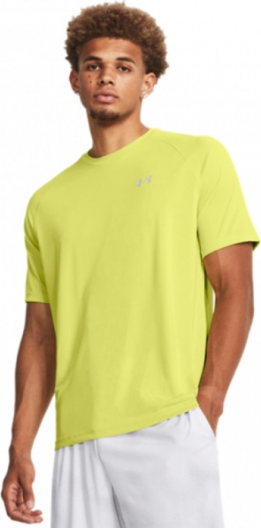 Żółty t-shirt Under Armour z krótkim rękawem w stylu casual
