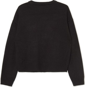 Czarny sweter Cropp w stylu casual z nadrukiem