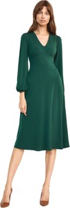 Zielona sukienka Nife z dekoltem w kształcie litery v