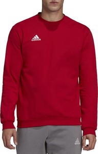 Czerwona bluza Adidas z bawełny w sportowym stylu
