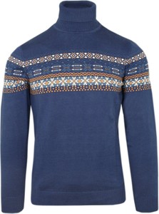 Granatowy sweter Rugatchi w młodzieżowym stylu z bawełny
