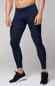 Granatowe spodnie Spaio w sportowym stylu termoaktywny
