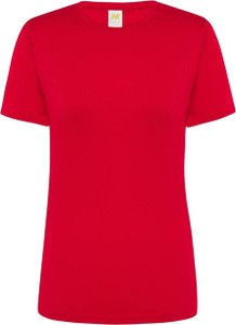 Czerwona bluzka JK Collection z krótkim rękawem