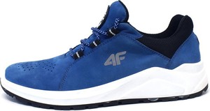 Niebieskie buty sportowe 4F sznurowane