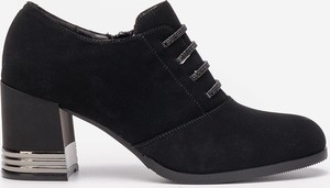 Czarne botki Zapatos w stylu casual na obcasie