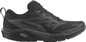 Czarne buty trekkingowe Salomon sznurowane z goretexu