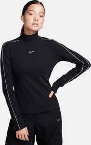 Bluzka Nike z bawełny z długim rękawem z okrągłym dekoltem