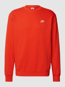 Czerwona bluza Nike w stylu casual z bawełny