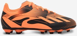 Pomarańczowe buty sportowe dziecięce Adidas w paseczki sznurowane