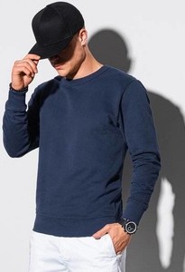 Granatowa bluza Ombre z bawełny w stylu casual