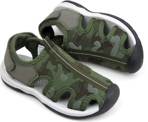 Zielone buty dziecięce letnie Wojtyłko z tkaniny