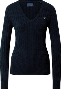 Granatowy sweter Gant w stylu casual