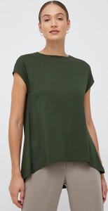 Zielony t-shirt Sisley w stylu casual z krótkim rękawem
