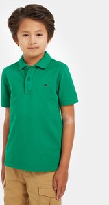 Zielona koszulka dziecięca Tommy Hilfiger z krótkim rękawem