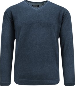 Granatowy sweter PIONEER w stylu casual z jeansu