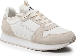 Buty sportowe Calvin Klein sznurowane z płaską podeszwą