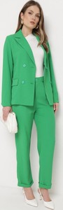 Zielone spodnie born2be w stylu klasycznym