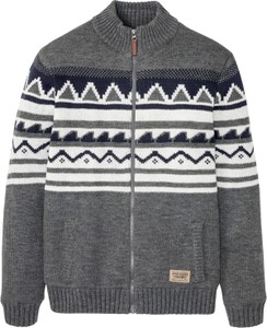 Sweter bonprix ze stójką w młodzieżowym stylu