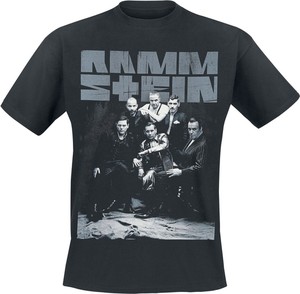 T-shirt Rammstein z bawełny z krótkim rękawem