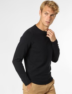 Czarny sweter Finshley & Harding w stylu casual
