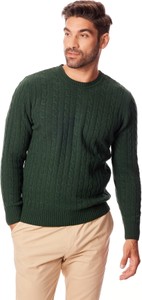 Zielony sweter Lanieri Fashion w stylu casual z okrągłym dekoltem