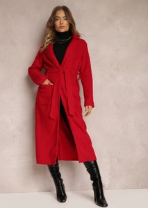 Czerwony płaszcz Renee bez kaptura