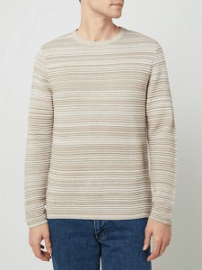 Sweter Review w stylu casual z okrągłym dekoltem z bawełny