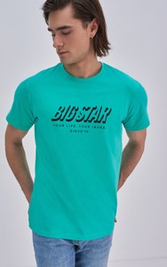 Zielony t-shirt Big Star z nadrukiem