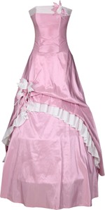 Różowa sukienka Fokus bez rękawów rozkloszowana maxi