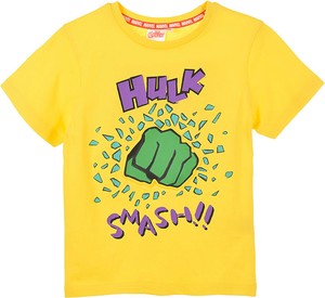 Żółta koszulka dziecięca Marvel Avengers dla chłopców