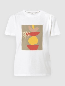 T-shirt Saint Tropez z okrągłym dekoltem w młodzieżowym stylu z krótkim rękawem