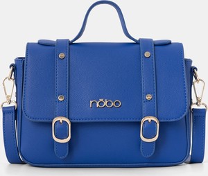 Niebieska torebka NOBO mała na ramię ze skóry ekologicznej