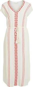 Sukienka Vila mini z dekoltem w kształcie litery v z krótkim rękawem