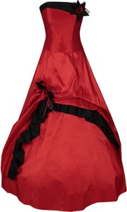 Czerwona sukienka Fokus bez rękawów maxi