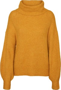 Żółty sweter Vero Moda w stylu casual