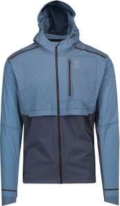 Niebieska kurtka On Running w sportowym stylu z tkaniny krótka