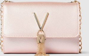Różowa torebka Valentino Bags ze skóry ekologicznej